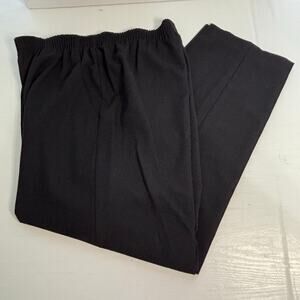 Briggs New York Black Pull-On Pants Size 14 Elastic Waist